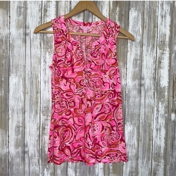 Lilly Pulitzer Tops - Lilly Pulitzer Calissa Sleeveless Blouse